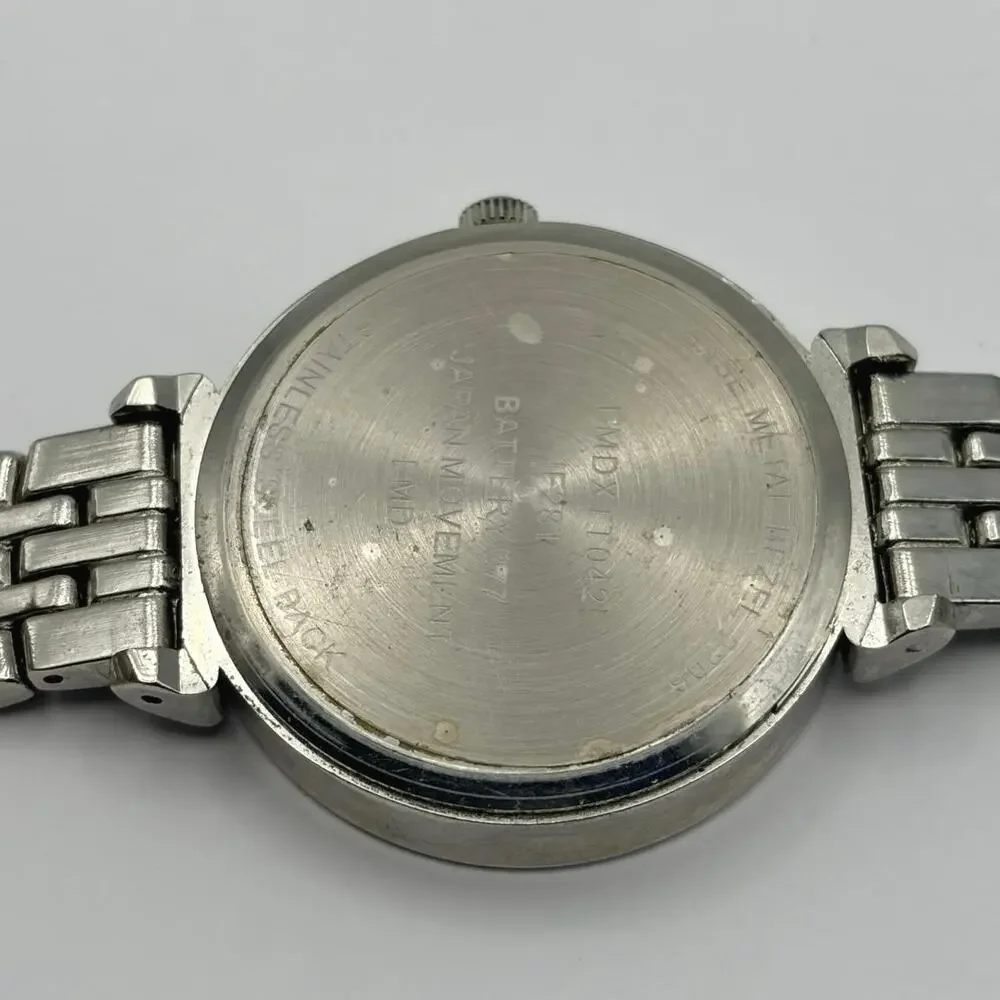 Silver Crystal Retro Watch